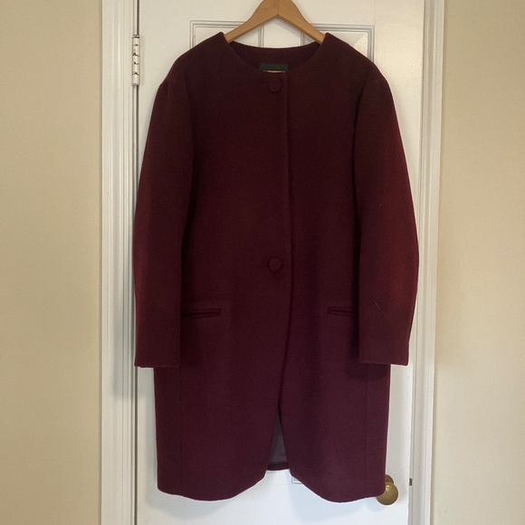 Club Monaco Plum Winter Coat - Picture 1 of 5